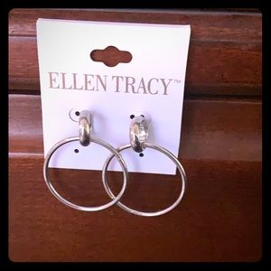 Ellen Tracey Double Hoop Stud Earrings